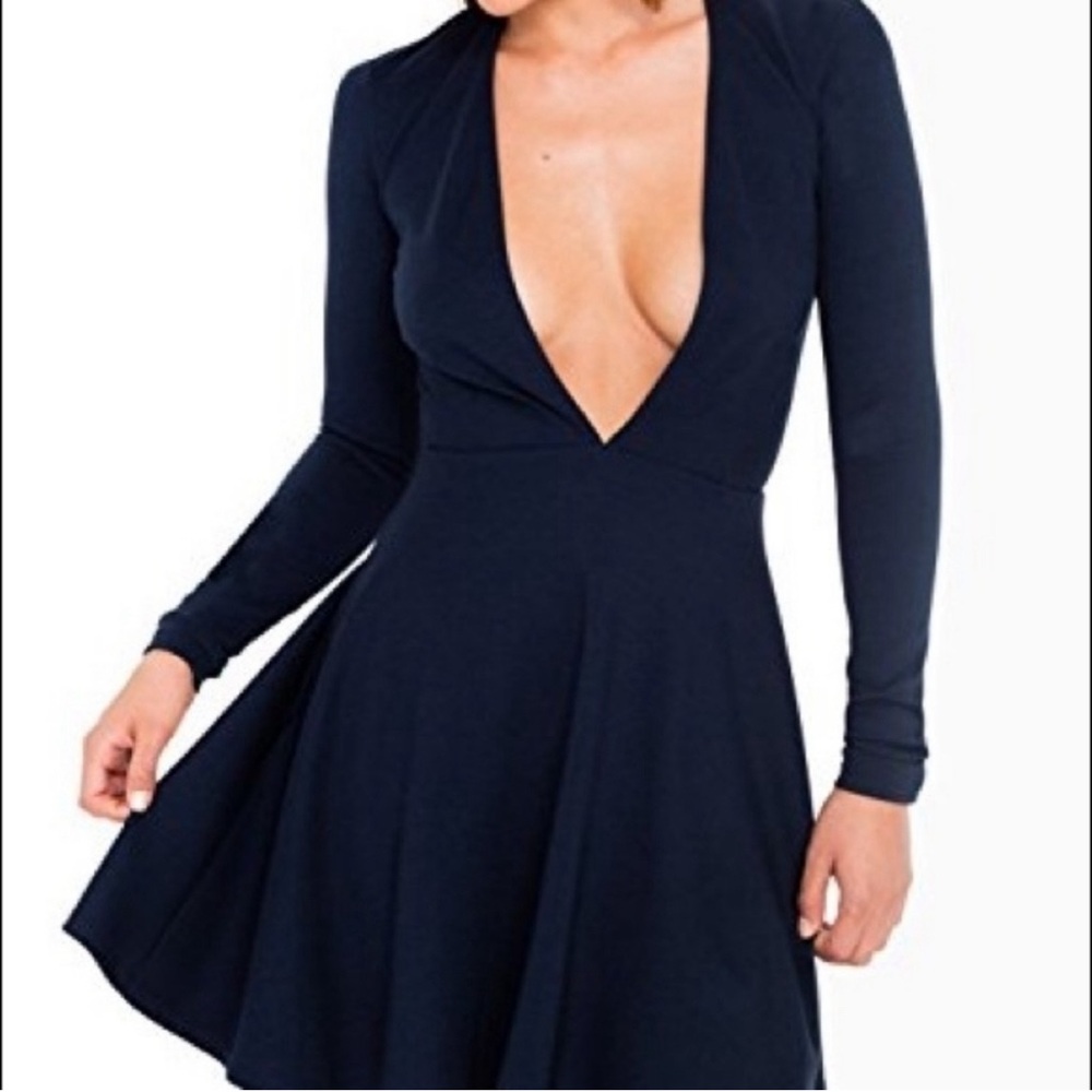 American Apparel skater dress - navy (M)